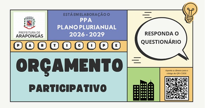 POPULAÇÃO É CONVIDADA A PARTICIPAR DO ORÇAMENTO PARTICIPATIVO